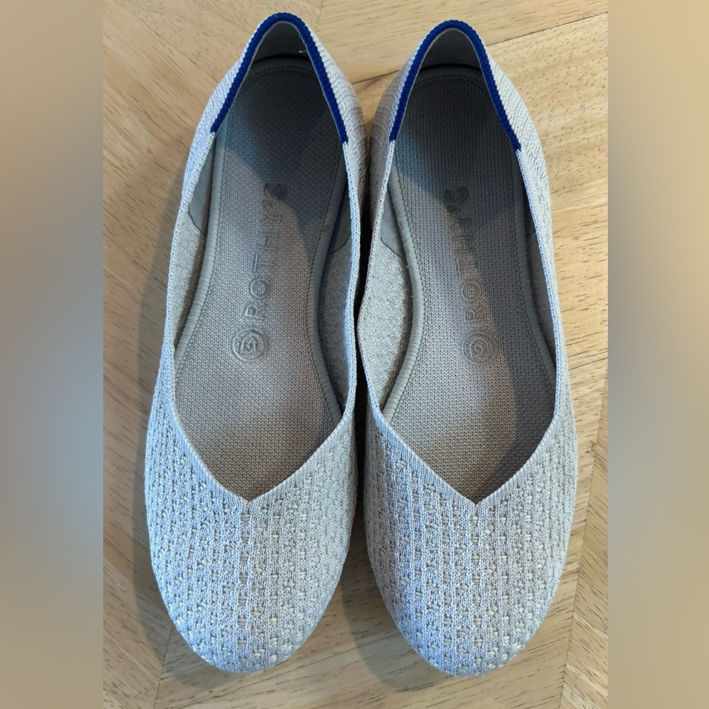 Rothy Original “the flat” in a retired honeycomb grey